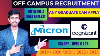 Cognizant Recruitment 2024 for Software Engineer Role  Micron Recruitment 2024 for Data Analyst Job [upl. by Haleeuqa396]