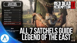 Red Dead Redemption 2 All 7 Satchel Upgrades  Legend of the East Satchel Guide [upl. by Haym]