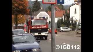 Einsatzfahrt Feuerwehr Rettungsdienst Neunkirchen Zusammenschnitt [upl. by Laura671]