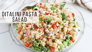 Ditalini Pasta Salad [upl. by Adla390]