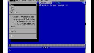 The basics of QBASIC  Lesson 2 Loops [upl. by Ebneter]