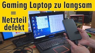 Gaming Laptop zu langsam  Netzteil defekt  Intel CPU taktet wieder hoch bei Windows 10 [upl. by Selma]