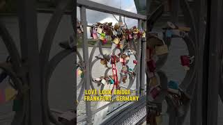 Visited the love lock bridge in Frankfurt filipinocoupleingermany travel filipinoingermany [upl. by Aihsiek]