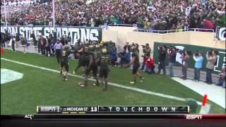 10152011  Michigan State 28 Michigan 14 [upl. by Cristobal]