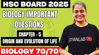 ✅ Biology IMP Questions 7070  Chp 5  Origin and Evolution of Life  Gyanlab  Anjali Patel [upl. by Yonah55]