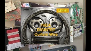 DIGNITET IKEA Curtain Wire Hanging System  Alternate Uses [upl. by Cybill145]