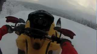 polaris pro rmk 600 2013  skidoo 800 2008 kittelfjäll dec 2012 1080p [upl. by Purse769]