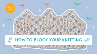 How to block your Knitting amp Crochet  EASY beginners tutorial [upl. by Archy]