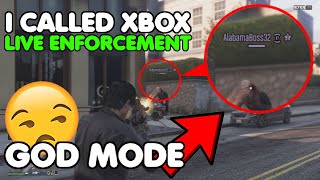 I called Xbox LIVE Enforcement Team on 2 GTA cheaters XboxLIVEEnforcement RockstarGames [upl. by Akcire596]