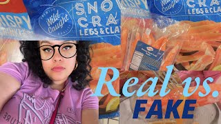 Viral Imitation Snow Crab from Sam’s Club vs Real Snow Crab [upl. by Nitaf983]