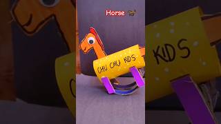 Easy Horse Craft New Creative Craft ideas for kids horse trending diy youtube art shorts [upl. by Mccreery130]