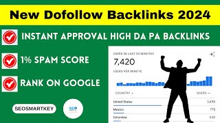 New Dofollow Backlinks 2024 Seosmartkey [upl. by Notrab]