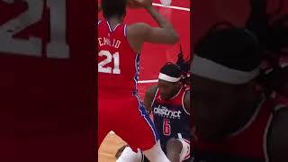 CAN’T BELIEVE THESE 2 ARE TEAMMATES NOW… SIXERS SIGN MONTREZL HARRELL  Embiid vs Harrell [upl. by Ydnal252]