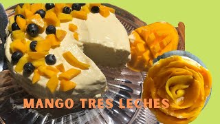 Tres LechesMango Tres Leche from scratch [upl. by Pat]