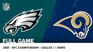 2001 NFC Championship Comeback  Eagles vs Rams  NFL Full Game [upl. by Klinges]