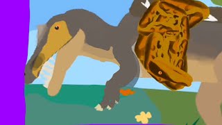 dinosair battle s1irritator vs titanoboa [upl. by Oribella]