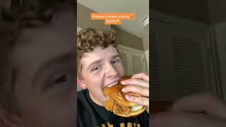 KFC VS Popeyes Food Battle shorts fastfood challenge [upl. by Alikat626]