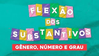 FLEXÃO DOS SUBSTANTIVOS gênero número e grau  Português  Recomposição de Aprendizagem  Fernanda [upl. by Yeliac97]