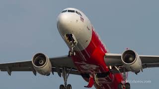 Airbus A320 AirAsia take off departure [upl. by Ahsropal]