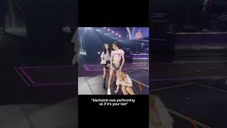 Rose did the boombayah step 😂blackpinklisarosejisoojennieconcertosakablinkkpopshortsfeed [upl. by Eeraj]