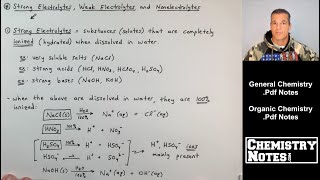 S4E2  Strong and Weak Electrolytes Nonelectrolytes and How to Calculate Molarity Concentration [upl. by Asylem]