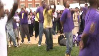 Omega Psi Phi Strollin  Howard University [upl. by Anaujik488]