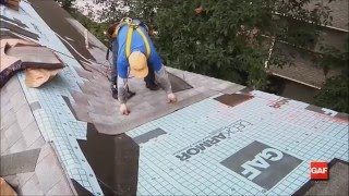 quotRoof Installation How To Shingle a Valley HDquot by RoofRepair101 [upl. by Arahset]