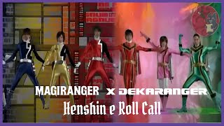 Magiranger x Dekaranger Henshin e Roll Call  Fandub PTBR [upl. by Nomyad]