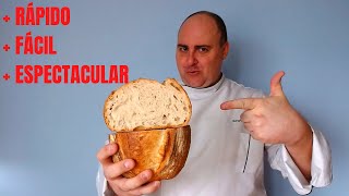 🔴Cómo hacer un PAN DE MASA MADRE RÁPIDO Y FÁCIL ¡listo en 4 horas máximo💪 Chef Sergio Benito👨‍🍳 [upl. by Rotkiv]