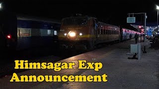 Himsagar Express Announcement Arrival amp Departure  GZB WAP1  16318 SVDK CAPE  Indian Railways [upl. by Aicemak]