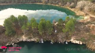 Desde el aire Parque Natural Las Lagunas de Ruidera AlbaceteCiudad Real [upl. by Eerb467]