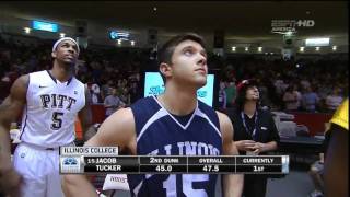 NCAA 2011 Slam Dunk Contest 1st Round 2nd Dunk Jacob Tucker [upl. by Adaval92]