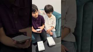 Alhamd O Lillah♥️ Arhoo amp Hishoo unboxing the new iphone 16ProMax [upl. by Deck]