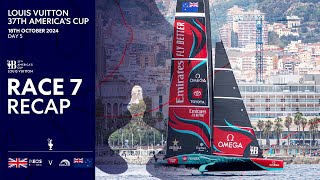 Louis Vuitton 37th Americas Cup Race 7 Recap  INEOS Britannia vs Emirates Team New Zealand [upl. by Ley]