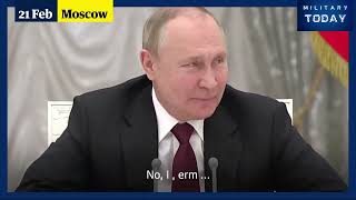 Vladimir Putin has tense exchange with his chief spy Sergei Naryshkin [upl. by Atilehs]