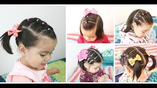 PEINADOS RAPIDOS PARA NIÑA l EASY BABY GIRLS HAIRSTYLES [upl. by Chadburn]