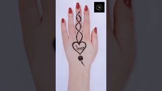 Simple mehndi design Hand mehndi design New mehndi design Best mehndi design viral youtubeshorts [upl. by Anola]