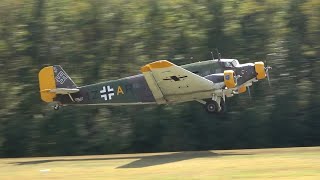 JUNKERS Ju 52 at Warbirds Over the Beach 2021 [upl. by Brena898]