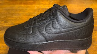 Nike Air Force 1 Low Waterproof Black Shoes [upl. by Elberta]