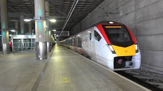 4K Stansted Express 7451s at Stansted Airport 745107 on 1B61 amp 745106 on 1B64 170820 [upl. by Castor57]