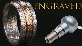 Making a Rose Gold Spinning Coin Ring [upl. by Nivac]