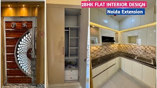 Panchsheel Greens 2  2 BHK Flat 915 sq ft  Interior Design in 35 Lakh  Noida Extension [upl. by Galina]