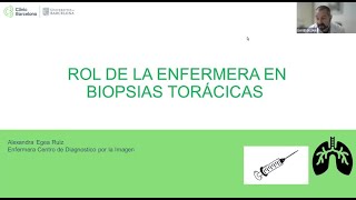 639 Rol de la enfermera en biopsias torácicas pre y post [upl. by Enilemme89]