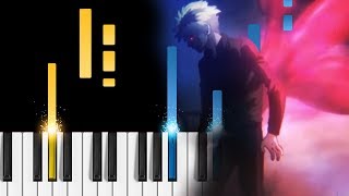 Tokyo Ghoulre OP  asphyxia  Piano Tutorial  Piano Cover  Tokyo Ghoul Season 3 Opening [upl. by Marylee292]