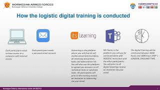 NODEFIC logistic digital training [upl. by Aniwde]