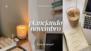 PLANEJANDO O MÊS DE NOVEMBRO  PLANEJAMENTO MENSAL [upl. by Atterbury721]