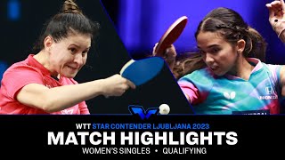 Sibel Altinkaya vs Melanie Diaz  WS Qual  WTT Star Contender Ljubljana 2023 [upl. by Anwahsak653]