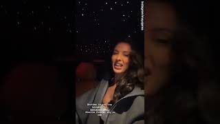 Maya Jama looks incredible as she heads to Joshua Vs Dubois fight [upl. by Jed]