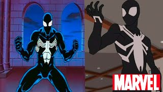 Evolución del traje negro SpiderMan SeriesPelículasTV [upl. by Anifares]