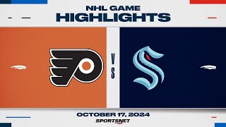 NHL Highlights  Flyers vs Kraken  October 17 2024 [upl. by Lodge488]